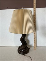 Vintage Carved Lamp