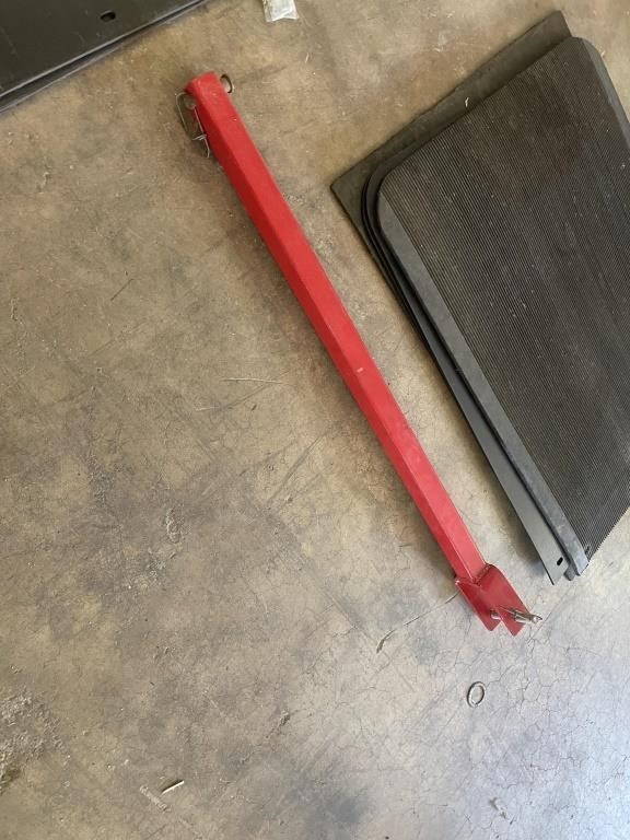 Spare tire holder bar for trailer