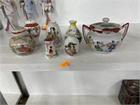 Oriental vases and shakers
