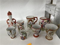 Asian cups and vases