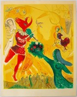 Marc Chagall "La Danse" Color Lithograph, 1950