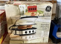 GE 4 In 1 Grill/Griddle - New