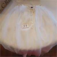 J Crew White Skirt Evening Wear- Size 16