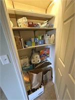 Contents of closet Household Goods and items