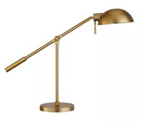 Dexter 23.25 in. Brushed Brass Table Lamp with
