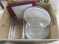 LOT OF PLATES AND PYREX