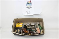 Box of Treasures- Harmonica Pipe Razors Watch