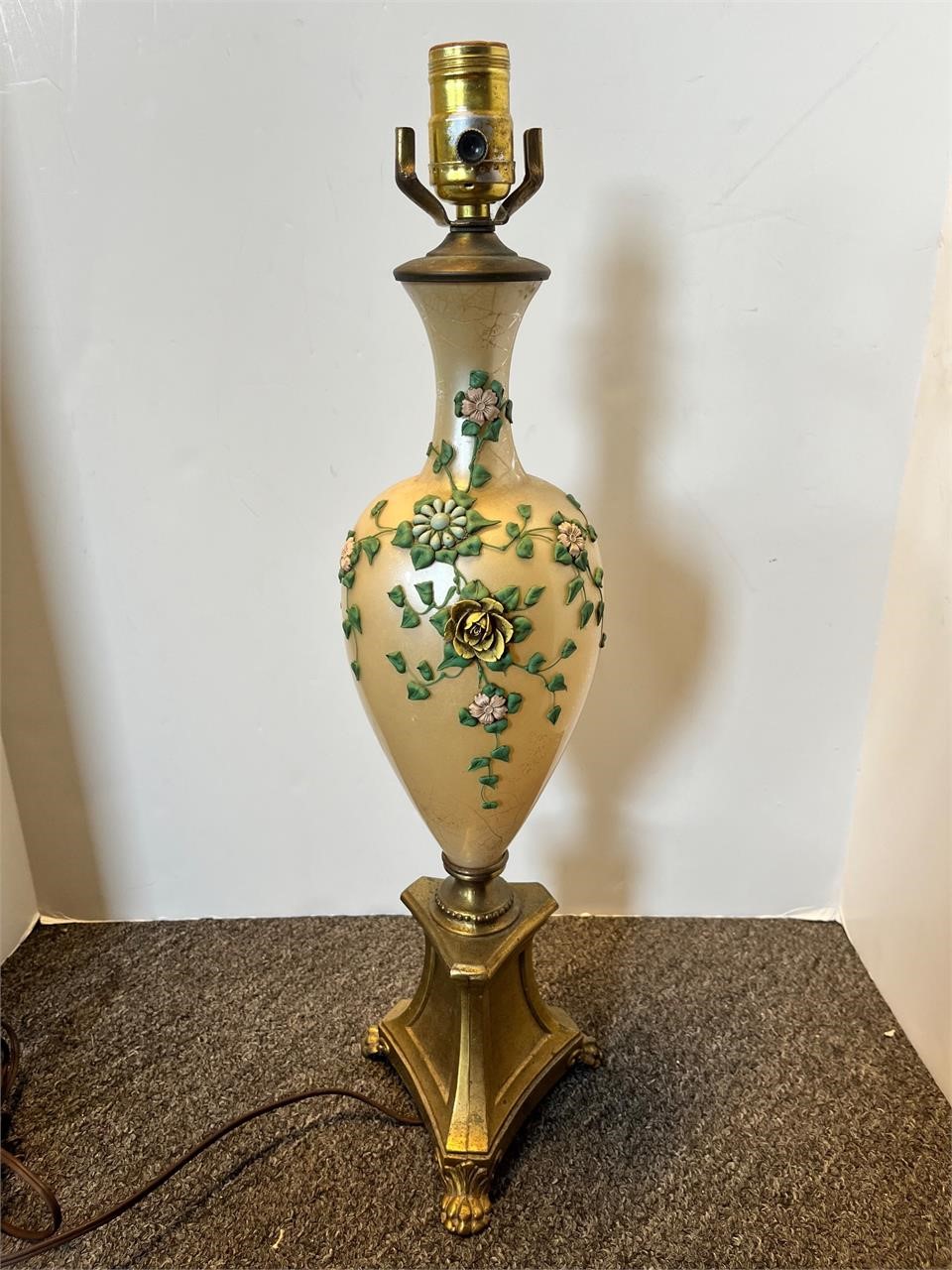 Vintage glass lamp