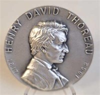 Henry David Thoreau Great American Silver Medal