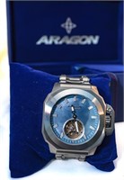 Aragon Millipede Max Tourbillon Blue 48mm with