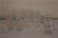Assortment of glasses