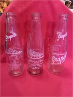 3 Grapette Bottles
