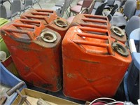 Vintage Gas Cans x4