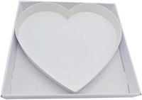Qty 12 Fillable Cardboard Heart Shaped