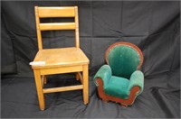 Children's Chair & Doll Chair