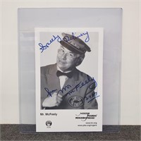 Signed Mr. McFeely Photo