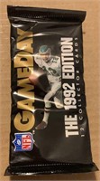 Unopened 1992 GAMEDAY Football Card Pack