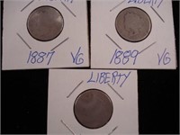 Liberty Head Nickel Lot of 9 Coins