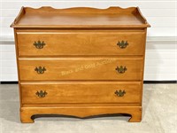 Vintage Maple Three Drawer Dresser
