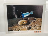 8 cardboard photos and info on the planets