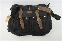 LUXUR Military Satchel Messenger Bag Vintage