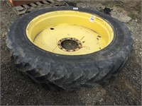 (1) 14.9-R46 Tractor Tire and Rim