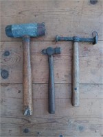 3 asst hammers