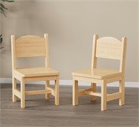 $70 JONUTATO Kids Chair, Solid Pine Wood Chair