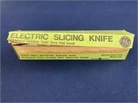 GE Electric Avocado Green Slicing Knife, works,