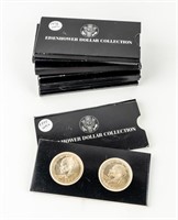 Coin 5 Ike Unc. & 3 Ike Silver Dollars & Proofs
