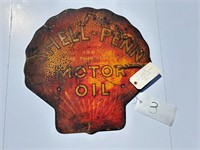 Shell-Penn Motor Oil Clam Shaped Sign