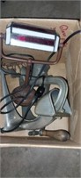 Lot with lamp meat grinder and more