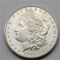 1904 O MORGAN SILVER DOLLAR BU