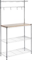 Amazon Basics Baker's Rack | Chrome/Wood