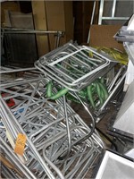 Folding aluminum chairs