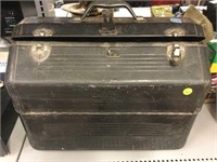Vintage tool box with contents.