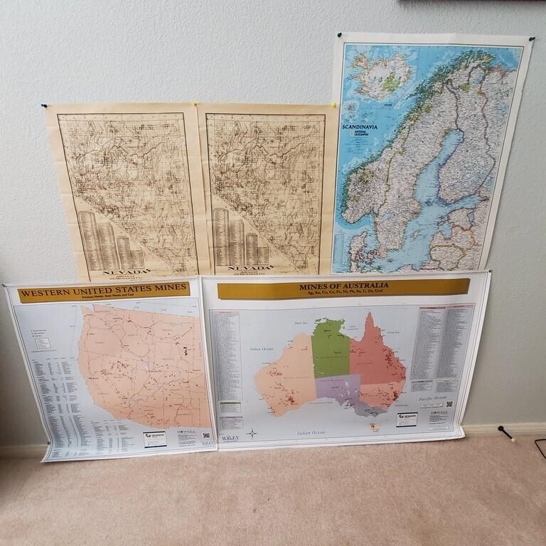 (5) Various Map Posters