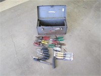 Craftsman metal tool box w/tools