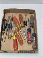 Lot of nice screwdrivers some Craftsman some