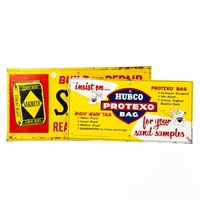 "Sakrete Cement" and "Hubco Protexo Bags" Signs