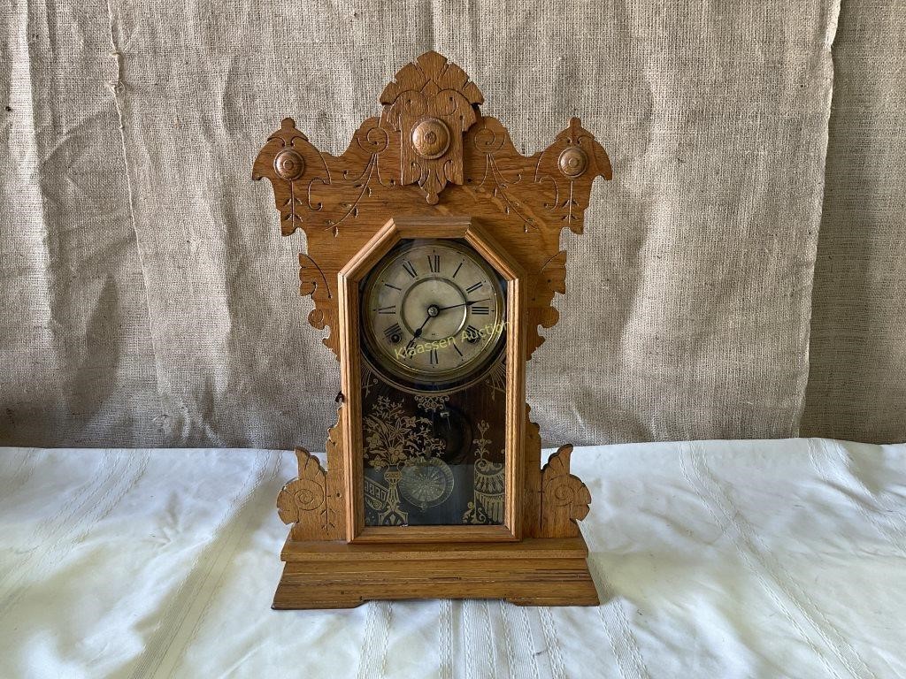 Vintage Oak Kitchen Clock
