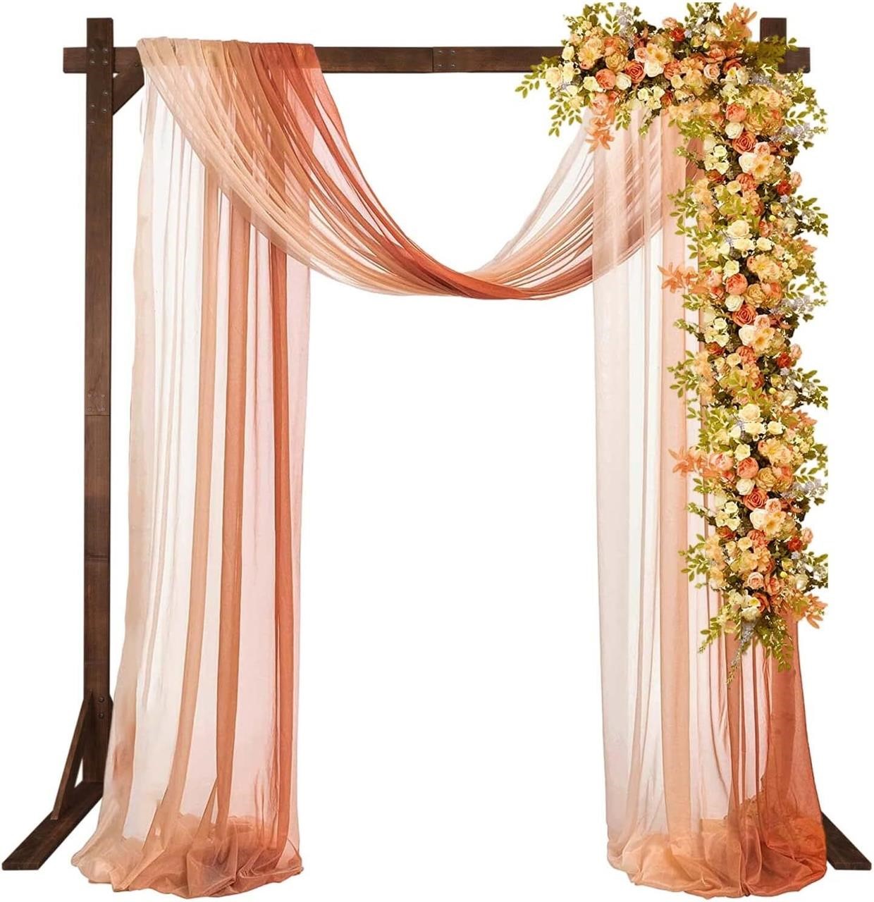 7.2FT Wooden Wedding Arch for Ceremonies