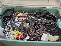 Tote Full of Cable Wires, Electronic Cords +