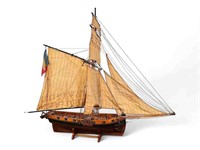 Fine Large Antique Wooden Ships Model