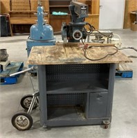 Montgomery Wards radial saw w/ mobile cart-