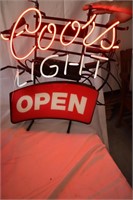 Coors Light Open Beer Sign