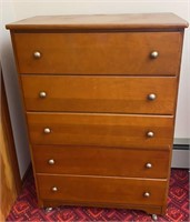 Mid Century Modern Maple Chest of Drawers