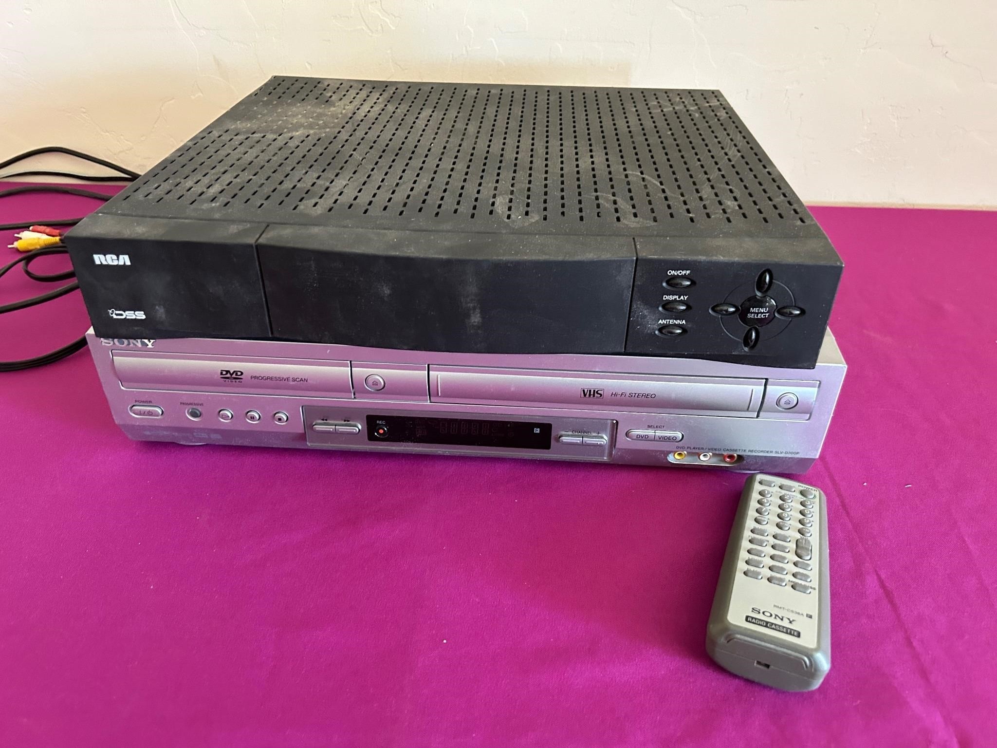 Sony DVD / VHS Player, RCA TV Control Station