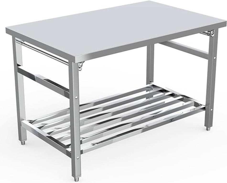 48 X 24 Inch Stainless Steel Folding Table