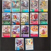 17 Digimon Cards